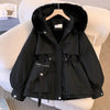 Women Winter Jacket Big Fur Collar Parkas Coat Long Coat Hooded Warm Wool Liner Female Snow Wear Padded Parka