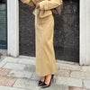 Elegant Solid Women's Blazer Skirts Suit Long Sleeve Lapel Lace-Up Coat Slim Skirt Lady Set Autumn Chic Female Outfits
