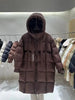 пуховик женский зимний Warm Winter Women Coat Long Jacket Korea Oversized Loose Hooded Coats Female Casual Long Overcoat 다운패딩