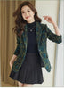 Women Leopard Printed Woolen Blazer Long Sleeve Single Breasted Autumn Winter Jacket Streetwear Ladies Blazer Female Outerwear