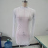 Women See Through Transparent Hollow Out Dress Mock Neck Female Sexy Bodycon Dress Club Partywear Slim Stretchy Mini Dresses