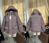 Elegant Cotton Warm Women's Jacket Autumn Winter Loose Full Sleeve Zipper Stand Collar Thicken Coats Waist Outwear Lady