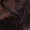 Elegant PU Fur Patchwork Jacket Women Loose Detachable Collar Lapel Double Breasted Jackets Female Winter Warm Outwear