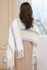 Ethnic Style Cape Oversized Sweater Jacket Women Loose Patchwork Warm Long Scarf Knitted Cardigan Woman