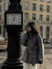 Autumn Winter Stand Collar Women's Double-faced Woolen Coat Korean Single Breasted Thick Overcoat DB5065