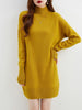 Turtleneck Sweater Women's Pullovers 100% Merino Wool Long Sweater Dress Fall Winter Warm Long Sleeve Knit Jumper Female Dresses