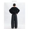 Naples Wide-Leg Pants Women's Wool Trousers Casual Suit Pants Spring and Autumn