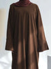 Turkey Dubai Muslim Winter Abaya Corduroy Women Closed Abaya Loose Daily Wear Muslim Long Winter Dress