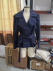 Women V-neck Lapel Belt Trench Coat Lace Up Full Sleeve Button Short Thin Windbreak Lady Daily Street Outerwear