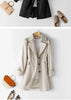Spring Autumn Casual Windbreaker Version of The Long Windbreaker Top Korean Ladies Coats Jackets Women Trench Clothing