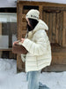 Fall Lightweight Hooded Puffer Jacket Russian Winter Women Zip Up Solid Warm Cotton Padded Outerwear Quilted Coat Куртка
