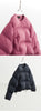 Collarless Short down Jacket, Petite Size, 90% White Duck down Puffer Jacket, Thickened Women's Coat
