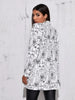 Elegant and Youth Blazer Spring Vintage Irregular Print Casual Woman Clothing High Street Lapel Blazer Woman Outerwears