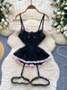 Women's Sexy Dress Lace Bow Decoration Design Slim Sexy Comfortable Dress Party Hotsweet Mini Dress