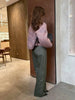 Women Round Neck Tweed Jacket Fringe Trim Long Sleeve Open Front Cropped Texture Outerwear Lady Elegant Daily Street Coat