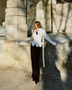 Women Elegant Striped Blazer Top Scarf Lace Up Patchwork Blazers Female Street Casual Commuting Jackets Coats
