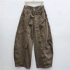 Autumn Style American Buttoned Denim Women's Pants High Street Loose Distressed Full Length Pants