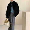 Eco-friendly Mink Fur Windproof Stand Collar Faux Mink Coat For Women Warm Winter Thick Jackets With Pockets 2DB5167