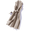 Western Style Woolen Vest Mid-length Vest Waistcoat Autumn Winter Small Korean Version Loose Spring Autumn Coat Women W