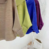 Pleated Suit Set For Women Spring Lapel Top + Fold Wide Leg Pants Two-piece Set Loose Casual Sets Female 2C2174