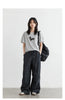 Women Pants Solid Loose Casual Outdoor Workwear Female Wide Leg Trousers Drawstring Windproof Spring Autumn