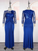 Sequins Long Sleeve Chiffon Dresses Elegant Women Party Prom Birthday Evening Maxi Robes African Dashiki Clothing Turkey Kaftans
