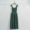 Retro Women's Corduroy Dress Square Neck Casual Medieval Dresses Vestidos Para Mujer