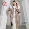 Women's Winter Jacket Plus Size Bio Down Jackets Fur Collar Hooded Quilted Cotton Coat Women Parka Female Clothing