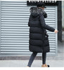 Women Parkas Hooded Zipper Thick Parka Thick Casual Full Sleeve Solid Long Coats Pockets Elegant Outerwear Warm Casual