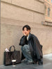 Vintage PU Leather Jacket Women High Street Techwear Oversized Moto Biker Coats BF Punk Loose Casual Cropped Outerwear
