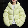 Puffy Cotton Jacket Women Winter Warm Thicken Parka Drawstring Hooded Short Coat Windproof Y2K Streetwear куртка женская