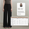 Wide Pants Woman Autumn Pleated Breathable Casual Trousers Loose Versatile Middle-aged Women's Clothing 12623019