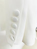 Designer Jacket Women's Slim Fit Single Button Rhinestone Diamonds Beaded Blazer Coats