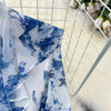 Court Style Long Dresses for Women Floral Print Flare Sleeve Stand Collar Female Elegant Vestidos Chiffon Maxi Dress