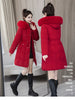 Winter Down Cotton Jacket Women Korean Cotton-Padded Thicken Warm Mid Long Hooded Parkas Slim Coat Female Casual Ladies Tops
