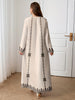Middle Eastern Elegant Robe, Spring and Autumn Style, Plus-Size Women's Clothing, Ethnic Print, Stylish, Loose and Comfortable, Holiday Style