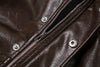 High Street PU Jacket Woman Zip Button Turtleneck Full Sleeve Navel Exposed Girls Motorcycle Style Classic Clothing