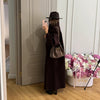 Batwing Sleeve Women's Coat Lapel Single-Breasted Loose Lady Long Jackets Autumn Winter All-Matched Street Outwear