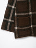Autumn Women Plaid Knit Scarf Collar Cardigan Coat Long Sleeve Oversize Jacket With Pockets High Street Lady Clothing