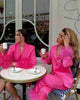 Women's Sparkle Diamond Blazers Coat Female Streetwear Long Sleeve Casual Spliced Feather Chic Suit Coats
