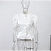 Elegant Lace Up Blazer Jacket Waist Cinching Irregular Hem V Neck Single Breasted Women's Suit Lady Commute Clothing