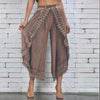 Lace Harem Pant Women Loose Solid Wide Leg Arc-Shaped Cutting Pants Women Lace Long Leggings Oversize 5Xl