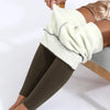 Winter Thermal Leggings Womens Solid Color Thick Pants Warm High Waist Solid Color Outdoors Casual Classic Leggings