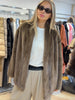 Women Thick Faux Fur Coat Lapel Hidden Button Loose Elegant Lady Outerwear Female Street Warm Commute Overcoat