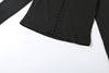 Female High Street Style 2 Piece Set Autumn Single-Breasted Full Sleeve Crop Tops+Straight Pants Causal Basic Suits