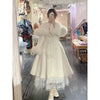 Temperament Coat Cape Shawl Two on Winter Ladies' Butterfly Bow Solid Color Medium Long Collar Coat for Women
