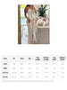 Women Side Striped Work Suit Set Contrast Paneled Skinny V-Neck Double Breasted Chain Strap Cami Top And Straight Leg Pants Set