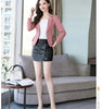 Spring Autumn Jackets Women Blazer 2026New Solid Slim Office Short Blazer Women Elegant Single Button Formal Blazer Coat