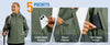 Womens Fleece Lined Softshell Jacket Waterproof Hiking Coat with Hood Thumbholes Lightweight Windproof Full Zip Jacket