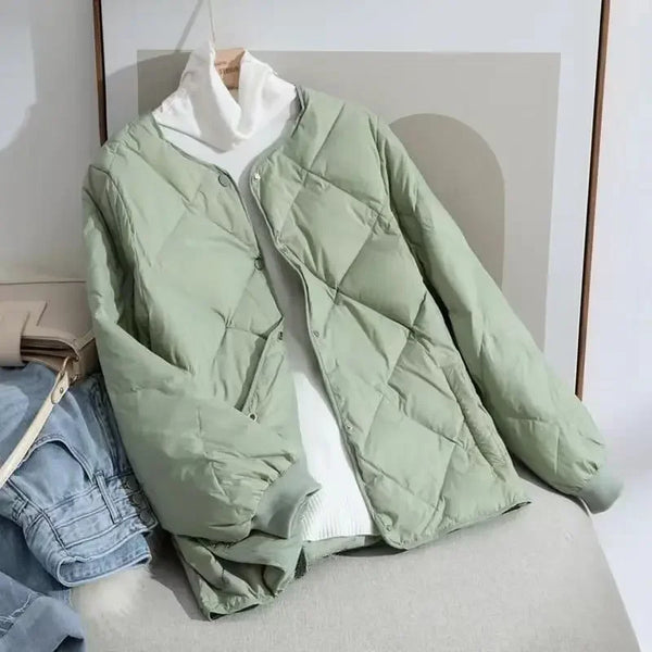 Autumn Winter Jacket Parkas Warm Quilted Lightweight Women Coat Cotton Padded Jacket Women's Clothing